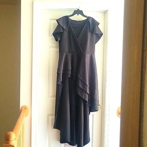 Long Black high/low tunic